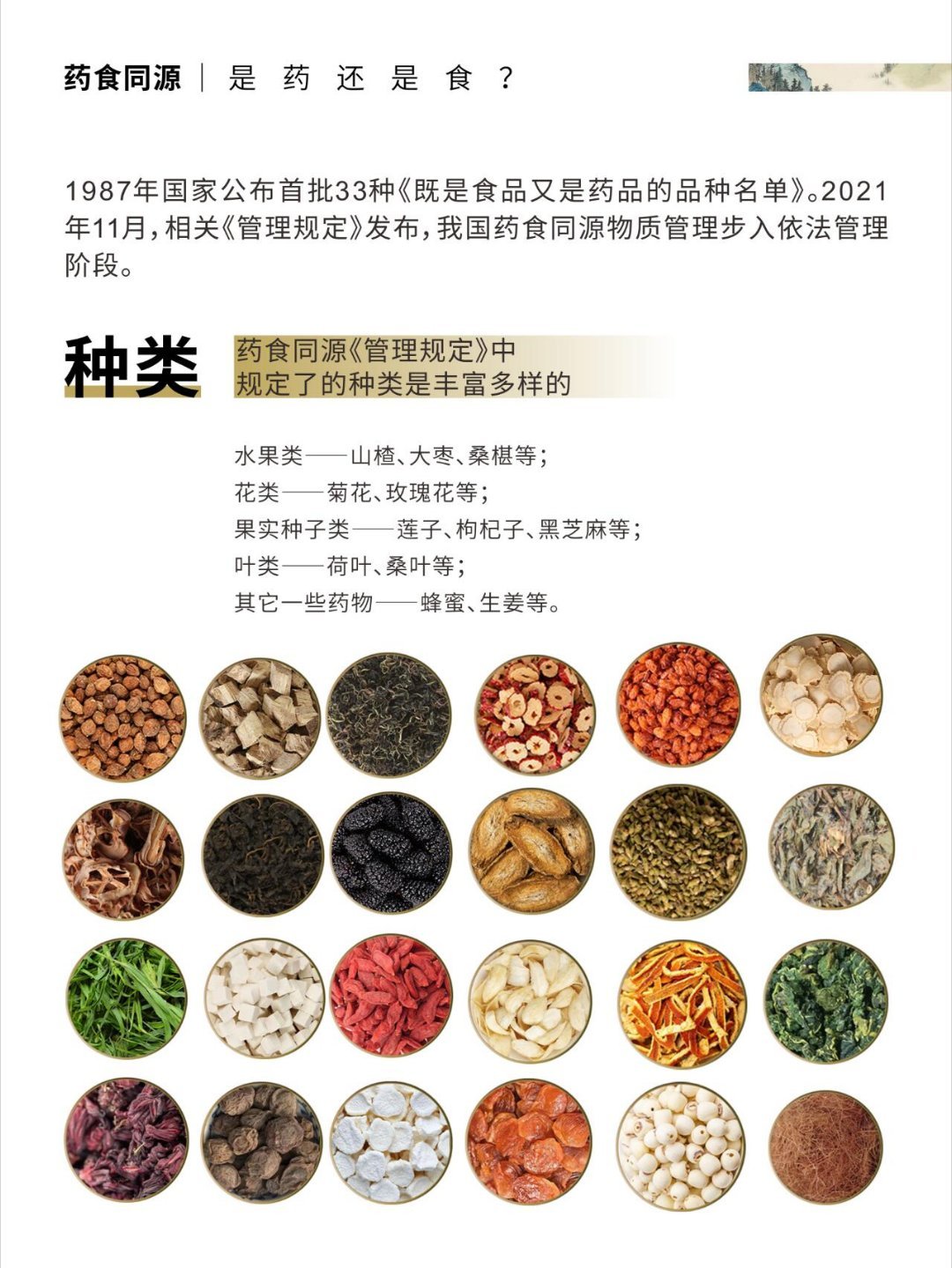 2017最新药食同源-2017年度药食同源精选