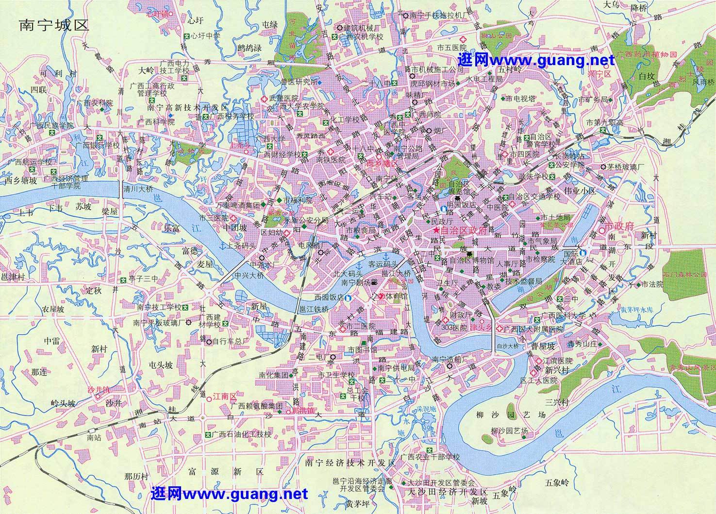 南宁最新地图高清版-南宁最新高清地图一览